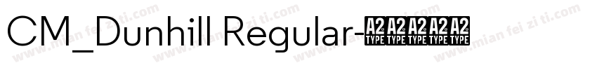CM_Dunhill Regular字体转换